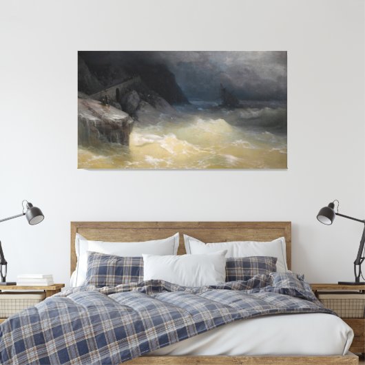 Ivan Konstantinovich Aivazovsky - Shipwreck off th キャンバスプリント (インサイチュ (寝室))