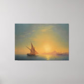 Ivan Konstantinovich Aivazovsky - Sunset Over Isch キャンバスプリント (正面)