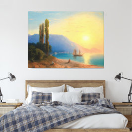 Ivan Konstantinovich Aivazovsky - Sunset Over Yalt キャンバスプリント