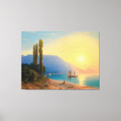 Ivan Konstantinovich Aivazovsky - Sunset Over Yalt キャンバスプリント (正面)
