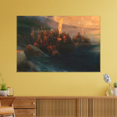 Ivan Konstantinovich Aivazovsky - The Disembarkati キャンバスプリント (インサイチュ (リビング))