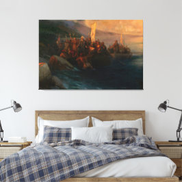 Ivan Konstantinovich Aivazovsky - The Disembarkati キャンバスプリント