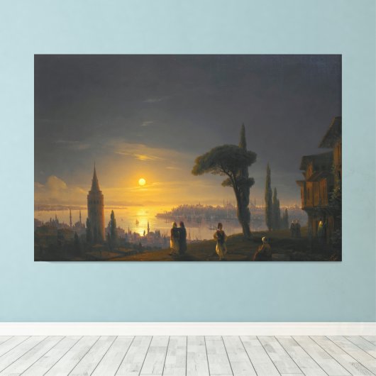 Ivan Konstantinovich Aivazovsky - The Disembarkati キャンバスプリント (インサイチュ (ウッドフロア))