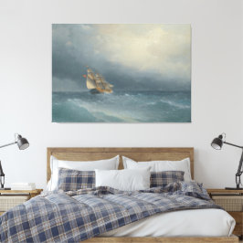 Ivan Konstantinovich Aivazovsky - The Lifting Stor キャンバスプリント