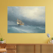 Ivan Konstantinovich Aivazovsky - The Lifting Stor キャンバスプリント (インサイチュ (リビング))