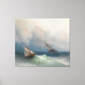 Ivan Konstantinovich Aivazovsky - Two Ships At Sea キャンバスプリント (正面)