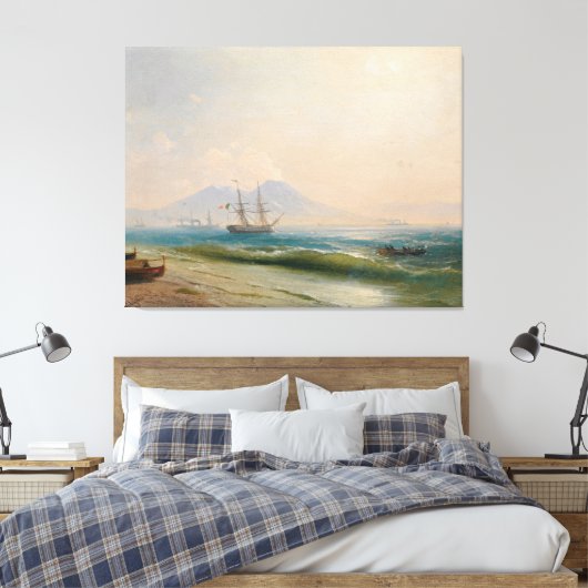 Ivan Konstantinovich Aivazovsky - View of Mount  キャンバスプリント (インサイチュ (寝室))