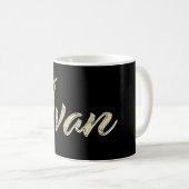 Ivan Name whitegold Tasse Teetasse Kaffeetasse コーヒーマグカップ (正面右)