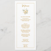 IVANA黄エレガント色と白の花結婚の メニュー (正面)
