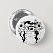 Ivana Kupalaのウクライナの民俗Fest 缶バッジ (正面&裏面)