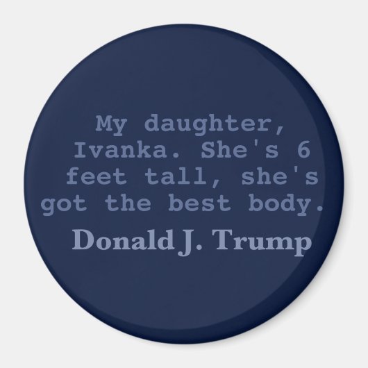 Ivankaは最高の体3"の丸い磁石を持つ マグネット (正面)