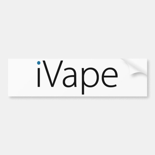 iVapeのVapingの電子タバコファン バンパーステッカー (正面)
