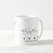 Ivarペプチド名mug コーヒーマグカップ (正面右)