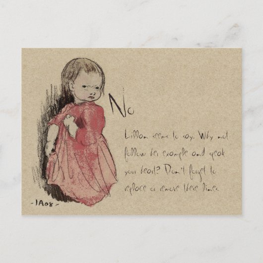 Ivar Arosenius Lillan氏がNo CC0238と語る ポストカード (正面)