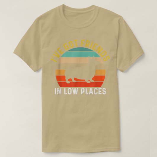 Ive友得人ロープレースコーギおもしろい犬Retr Tシャツ (デザイン正面)