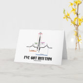 I've 得 Rhythm (ECG/EKG - Oldgate Lane Outline) カード (黄色い花)