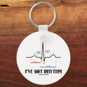 I've 得 Rhythm (ECG/EKG - Oldgate Lane Outline) キーホルダー (正面)