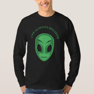 Ive Always 信じ Greenエイリアンヘッド Tシャツ