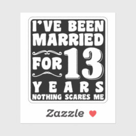 I've Been Married For 13 Years Wedding Anniversary シール