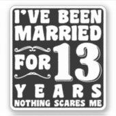 I've Been Married For 13 Years Wedding Anniversary シール (正面)