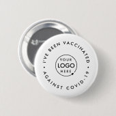 I've been Vaccinated Covid-19 Business Logo Staff 缶バッジ (正面&裏面)