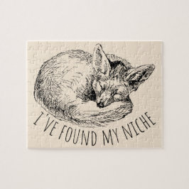 I've Found My Niche Cozy Napping Fox ジグソーパズル