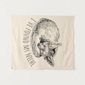 I've Found My Niche Cozy Napping Fox タペストリー (正面(横))