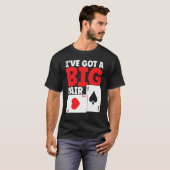 I've Got A Big Pair Bluffing Pot Playing Cards Gif Tシャツ (正面フル)