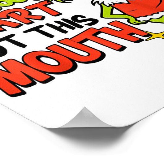 I've Got A Good Heart But This Mouth Funny Christm ポスター (角)