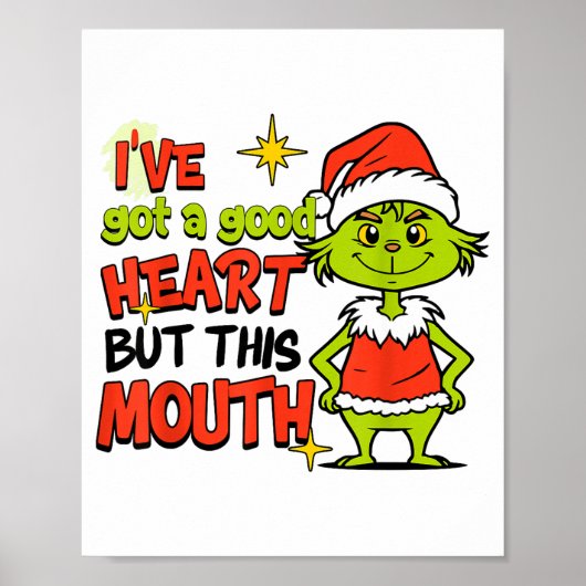 I've Got A Good Heart But This Mouth Funny Christm ポスター (正面)