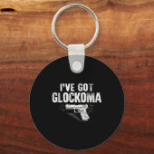 I've Got Glockoma Funny Vintage  キーホルダー (正面)