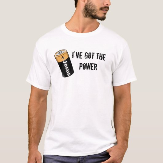 I've Got The POWER (Jesus Battery) Tシャツ (正面)