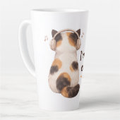 "I've heard enough" Cat Wearing Headphone カフェラテマグ (左アングル)