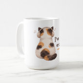 "I've heard enough" Cat Wearing Headphone コーヒーマグカップ (正面左)