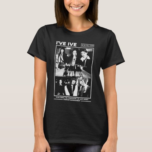 I've IVE Girlband Kpop Fanmade Design Tシャツ (正面)