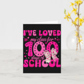 I've Loved My Cl For 100 Days Of School Valentines カード (黄色い花)