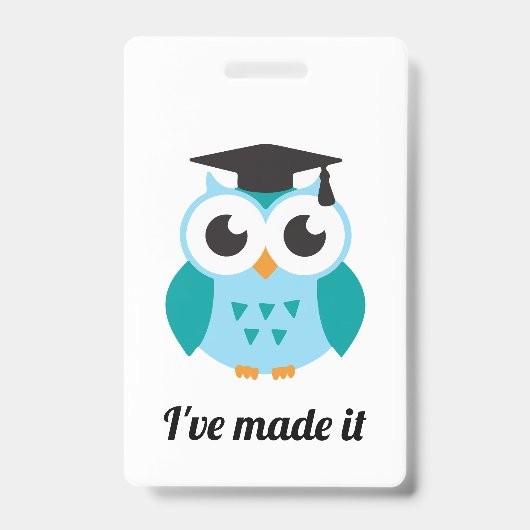 Ive made it cute wise owl バッジ (正面)