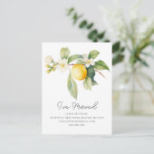 I've Moved | Lemon Blossom New Address  案内ポストカード (スタンド正面)