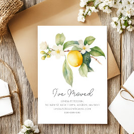 I've Moved | Lemon Blossom New Address  案内ポストカード