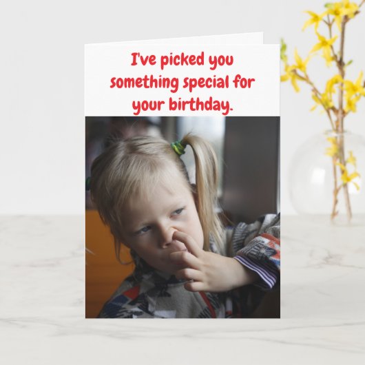 I've picked you something special. カード (黄色い花)