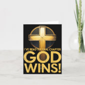 I've Read The Final Chapter God Wins Cross Christi カード (正面)