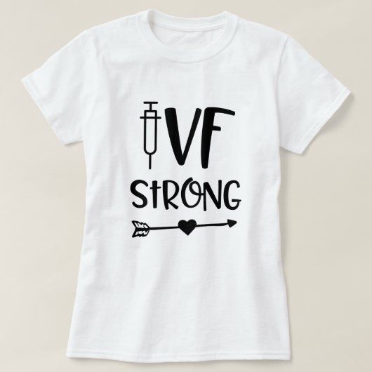 IVFの強い引用文レディース生体外の不妊のギフト Tシャツ (デザイン正面)