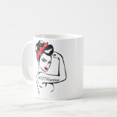 IVFウォリアーRosie the Riveter Mug コーヒーマグカップ (正面左)