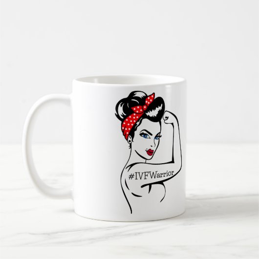 IVFウォリアーRosie the Riveter Mug コーヒーマグカップ (左)