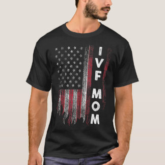 IVFギフト戦士アメリカ国旗mommy転送デイインフェルト Tシャツ