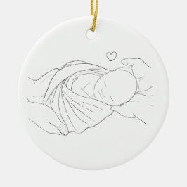 IVFドクターズミラクルワークギフトオーナメントピンク セラミックオーナメント