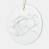 IVFドクターズミラクルワークギフトオーナメントピンク セラミックオーナメント (左)