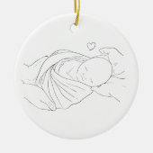 IVFドクターズミラクルワークギフトオーナメントブルー セラミックオーナメント (正面)