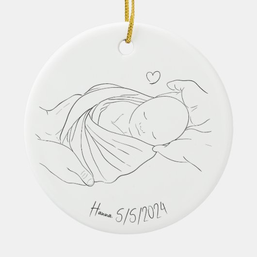 IVFドクターズミラクルワークギフトボホオーナメント セラミックオーナメント (正面)