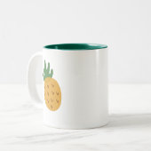 IVFパイナップル |モダン可愛い不妊症対応 ツートーンマグカップ (正面左)